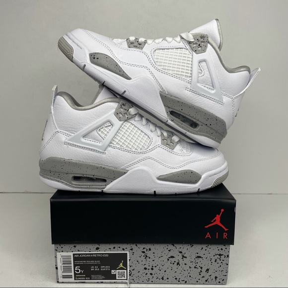 Jordan Shoes - Nike Air Jordan 4 Retro GS “White Oreo” NEW 2021